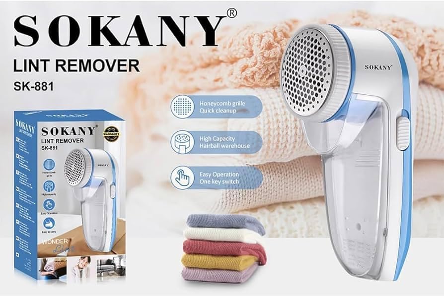 ZS - Rechargeable Lint Remover – Efficient Fabric Shaver with Stainless Steel Blades