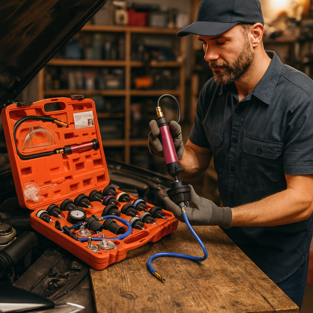 ZS - 28 Piece Radiator Pressure Tester - Vacuum Cooling System Kit