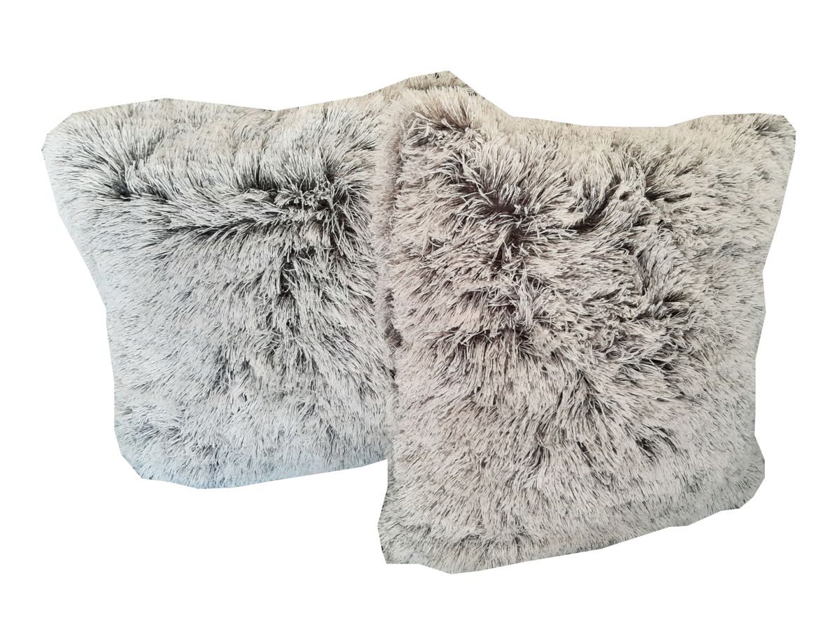 ZS - Soft Fluffy Scatter Cushions - Set of 2 - 40x40cm