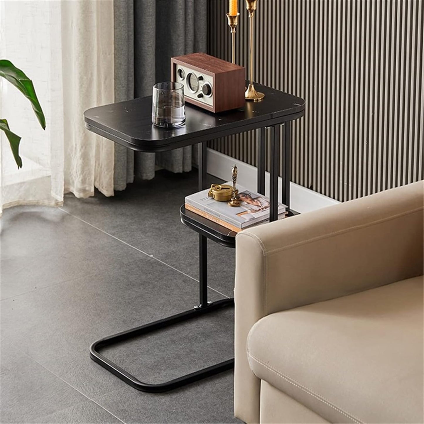 ZS - 2-Tier Chic Luxurious Side Table
