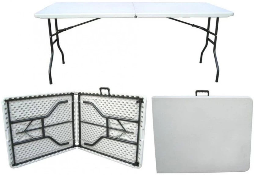 ZS - Folding Table 1.8m Heavy Duty Plastic Folding Table