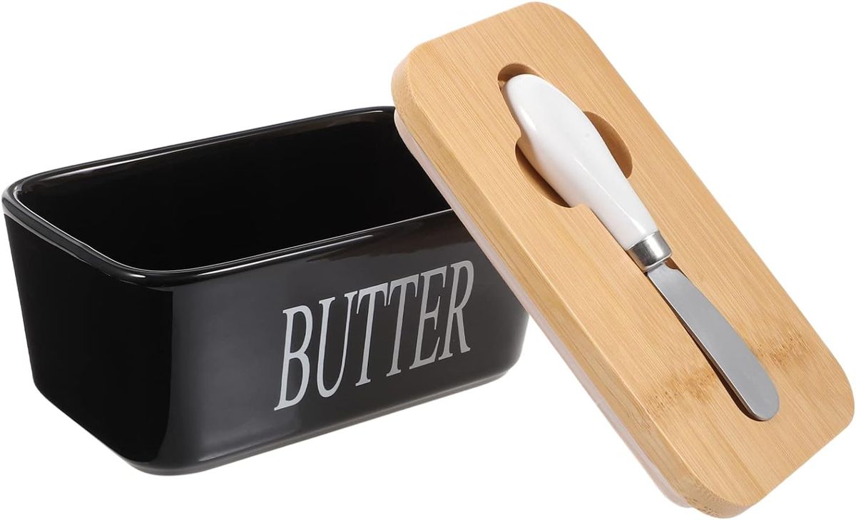 ZS - Ceramic Butter Jar with Butter Knife