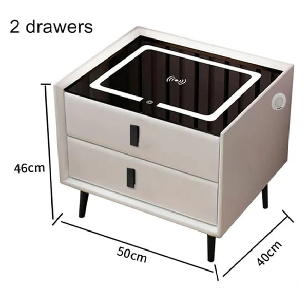 ZS - SMART SIDE TABLE WITH WIRELESS CHARGING STATION Nightstand