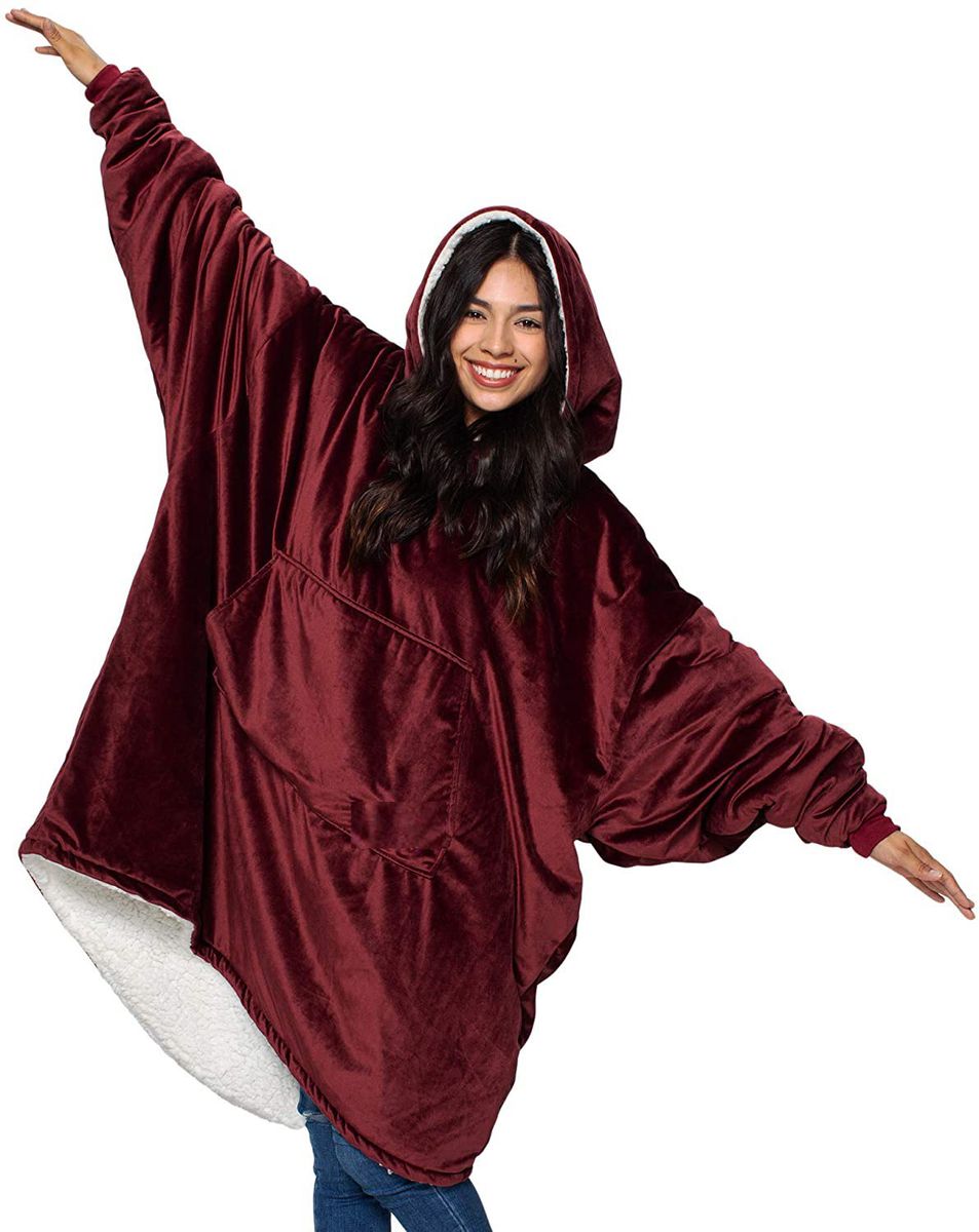 ZS - Huggle Hoodie Ultra Plush Blanket, One Size
