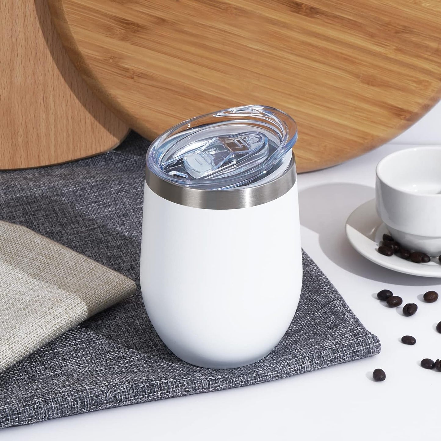 ZS - 350ml/12oz Stainless Steel Insulated Travel Mug With Lid