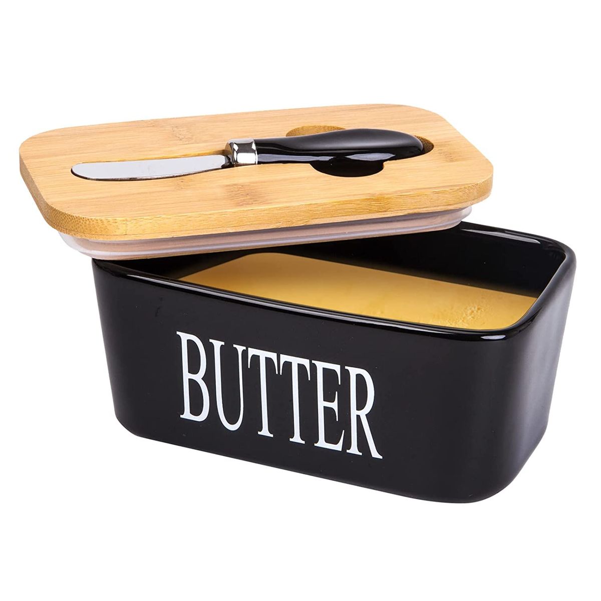 ZS - Ceramic Butter Jar with Butter Knife