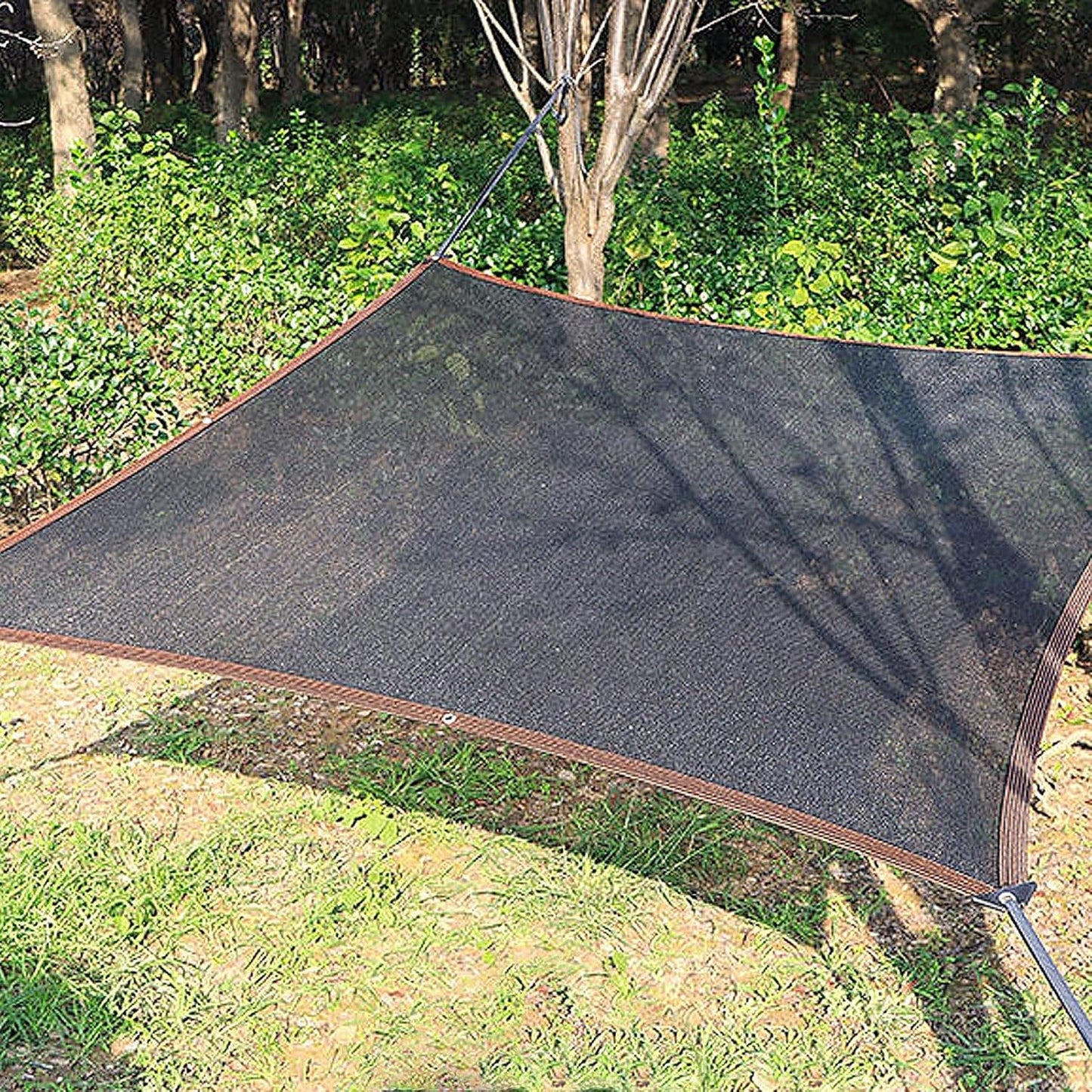 ZS - Black Sunshade Net with Grommets 2m x 4m