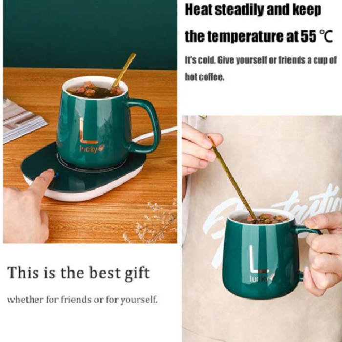 ZS - Ceramic Coffee Cup with Heating Pad