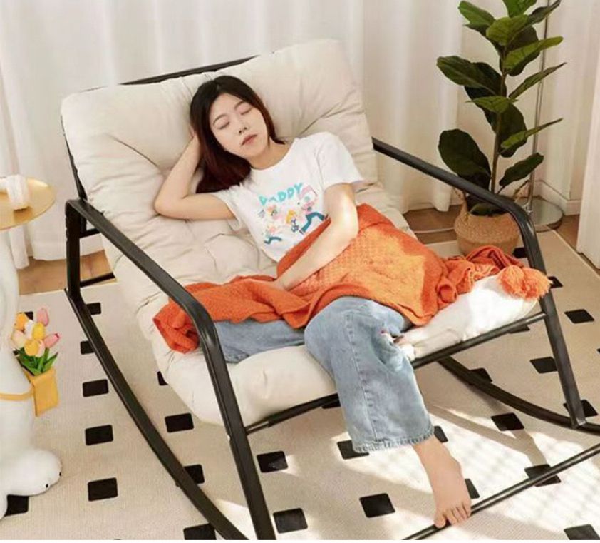 ZS - Simple and stylish single rocking chair that can sleep or lie down