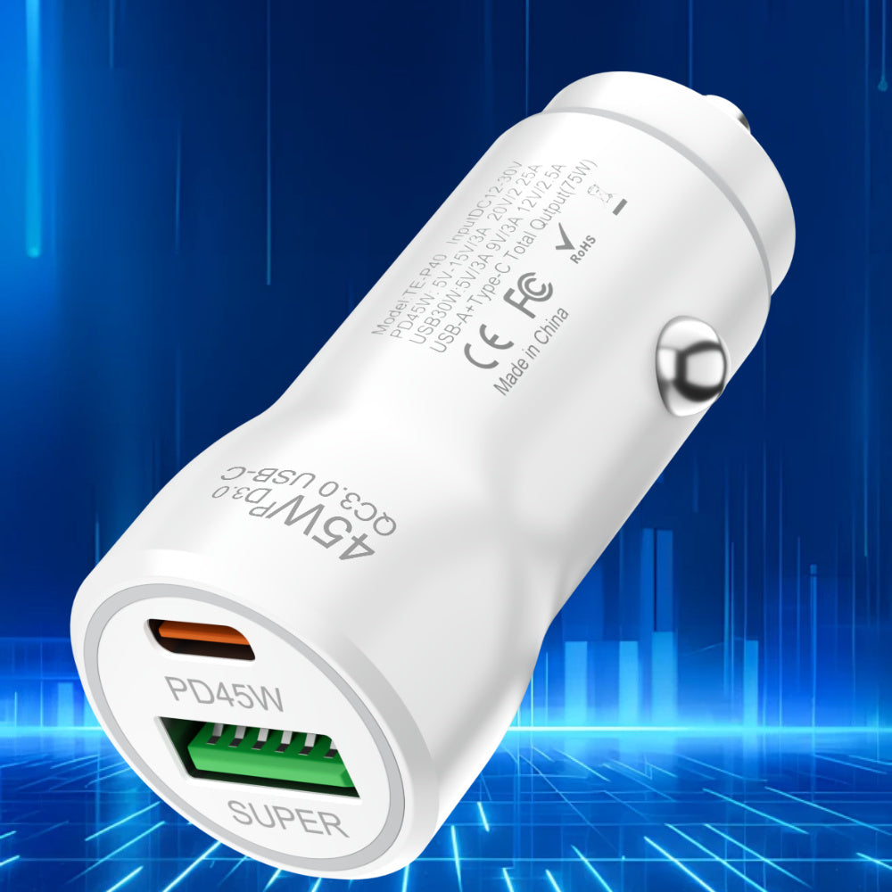 ZS - 45W Dual Port Fast Car Charger