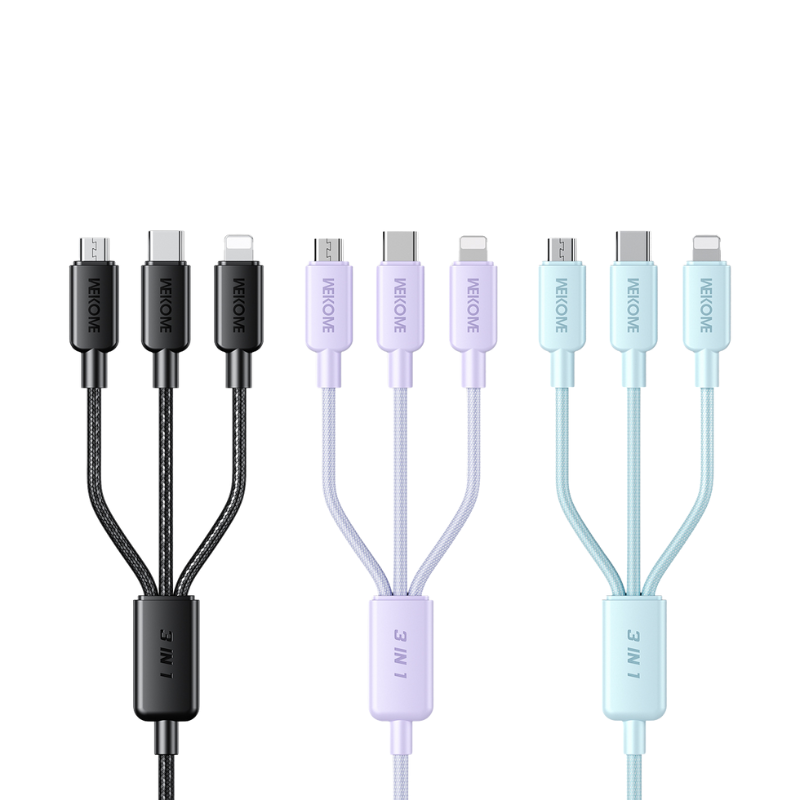 ZS - Charging Cable – Wekome WDC-04th Pop Series Fabric 3-in-1