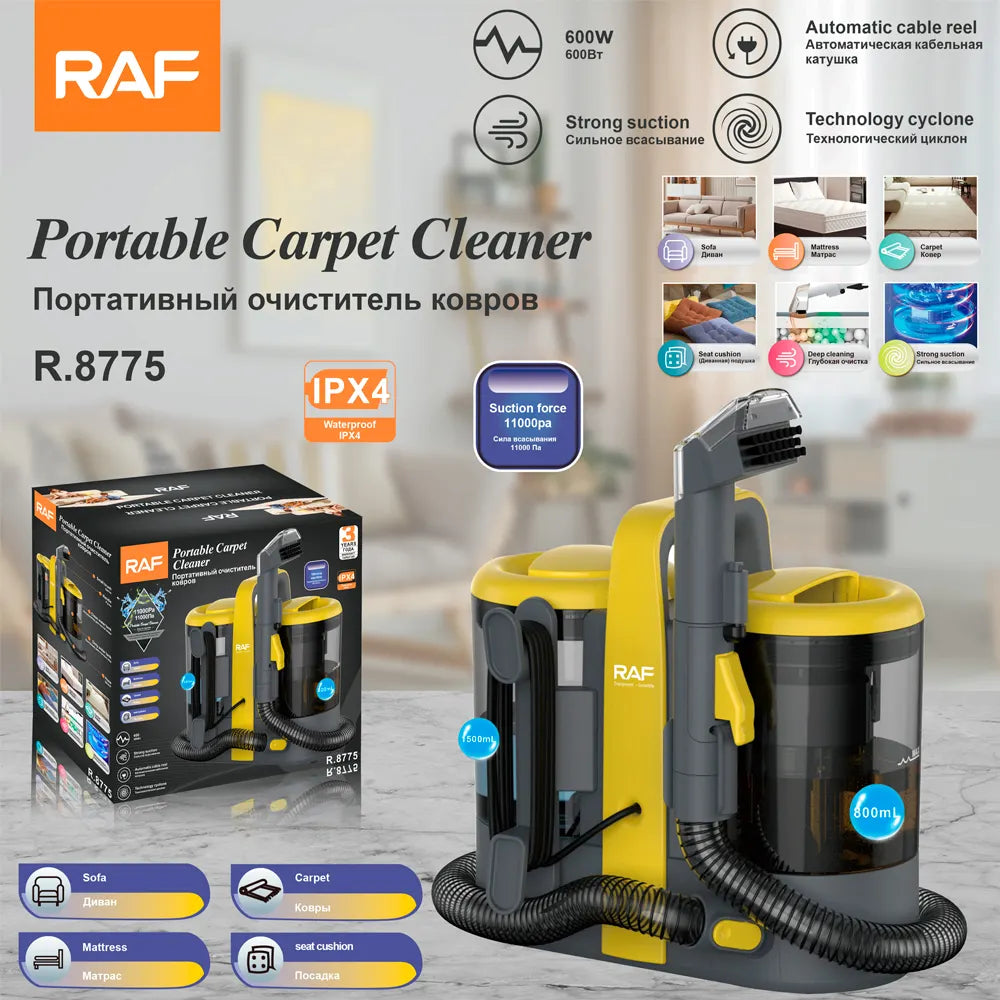 ZS - RAF Portable Carpet Cleaner Wet and Dry with Cyclone Technology