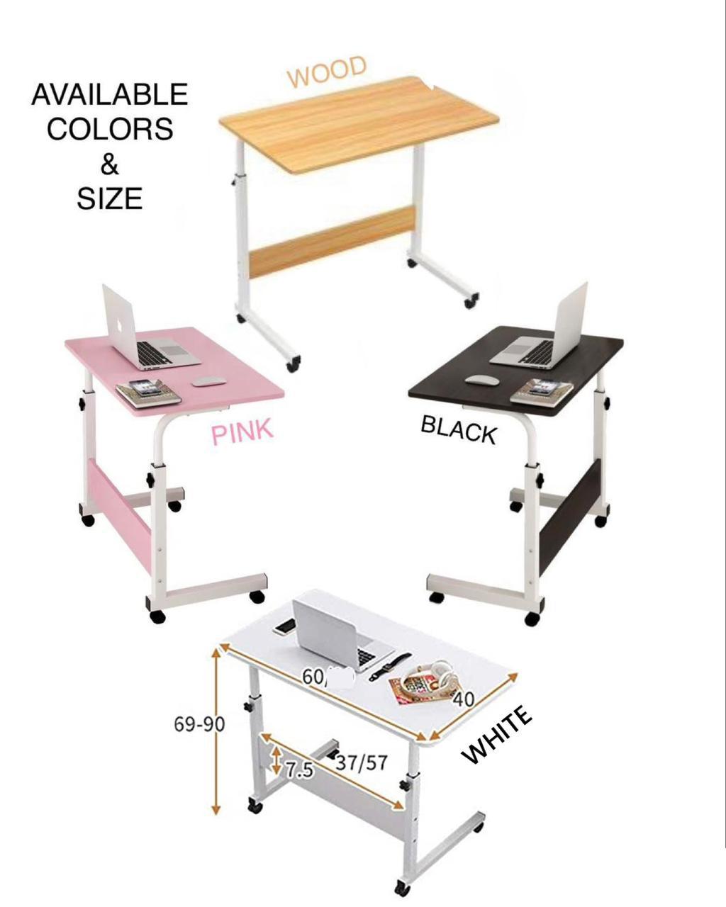 ZS - Portable Laptop Desk With Adjustable Stand & Wheels