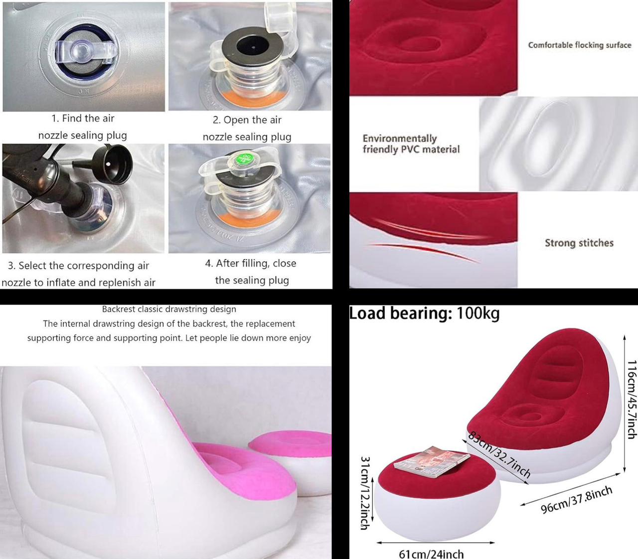 ZS - Flocking Sofa Set Inflatable