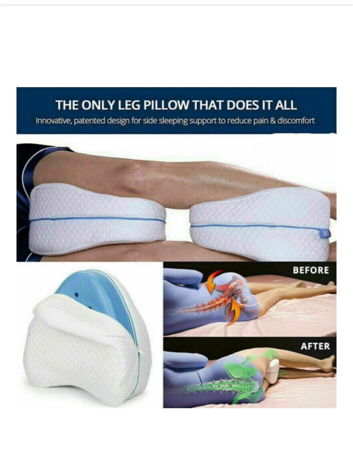 ZS - Orthopaedic Memory Foam Leg Pillow