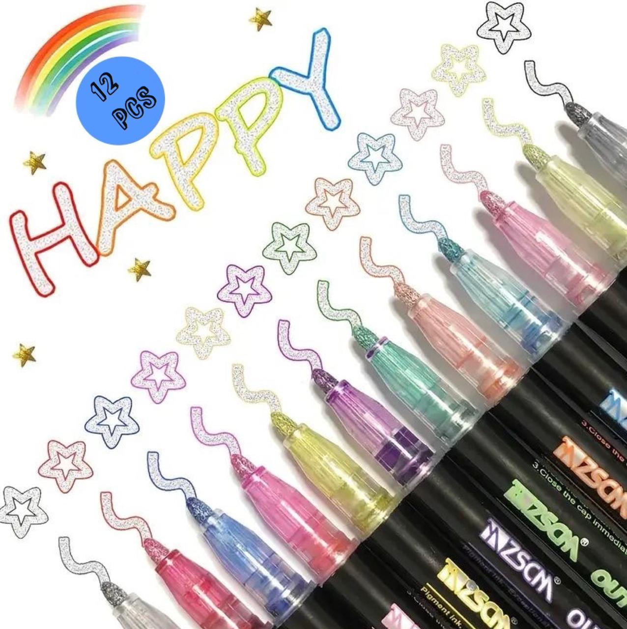 ZS - Magical Outline Markers 12pcs Pack