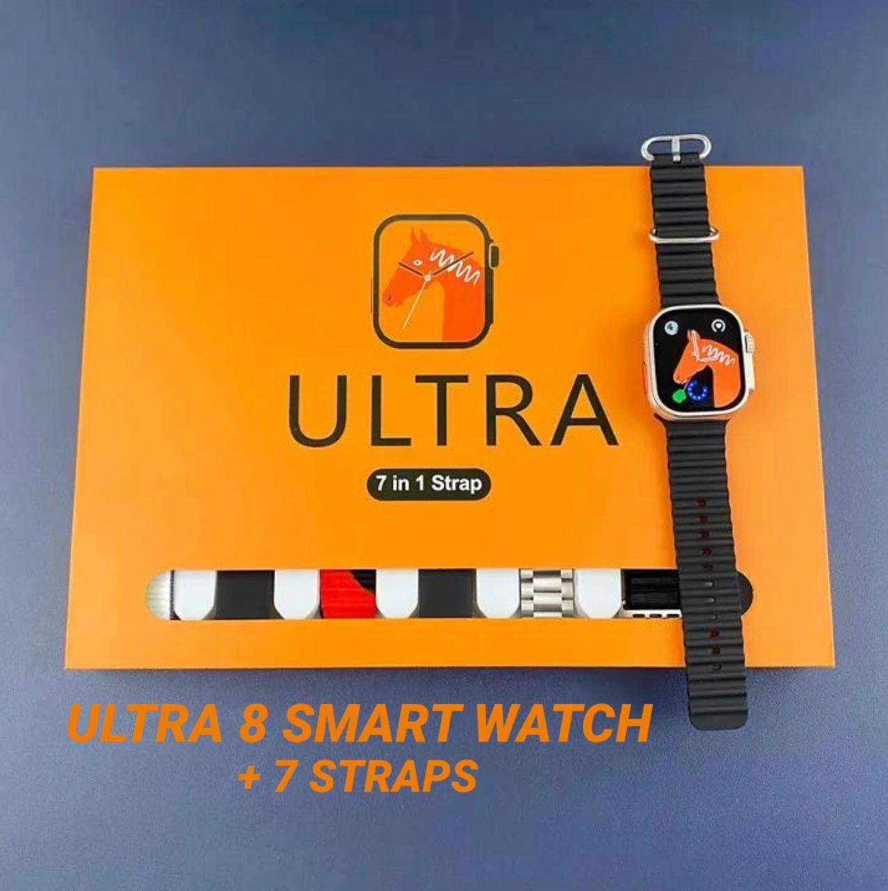 ZS - ULTRA-8 SMART WATCH + 7 STRAPS