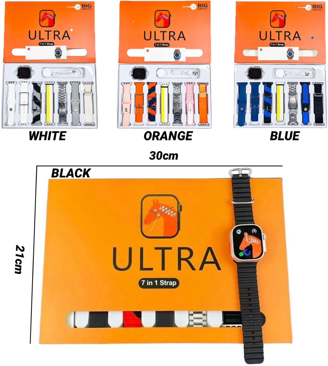 ZS - ULTRA-8 SMART WATCH + 7 STRAPS