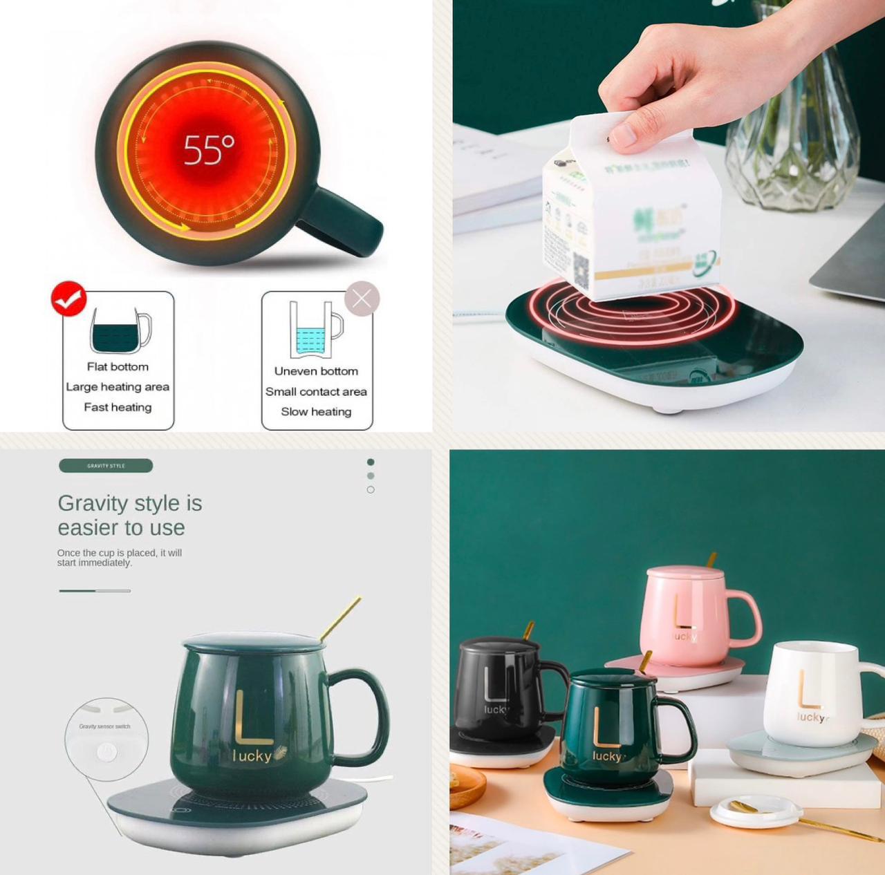 ZS - Ceramic Coffee Cup with Heating Pad