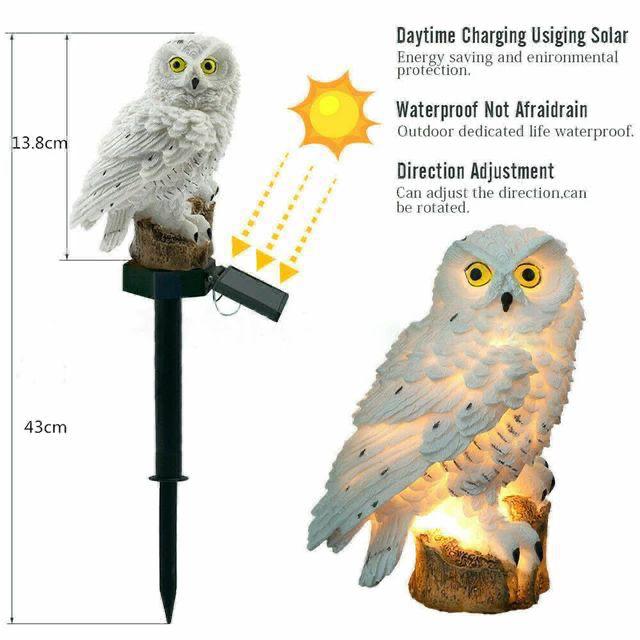 ZS - Bird Statue Solar Light - Owl