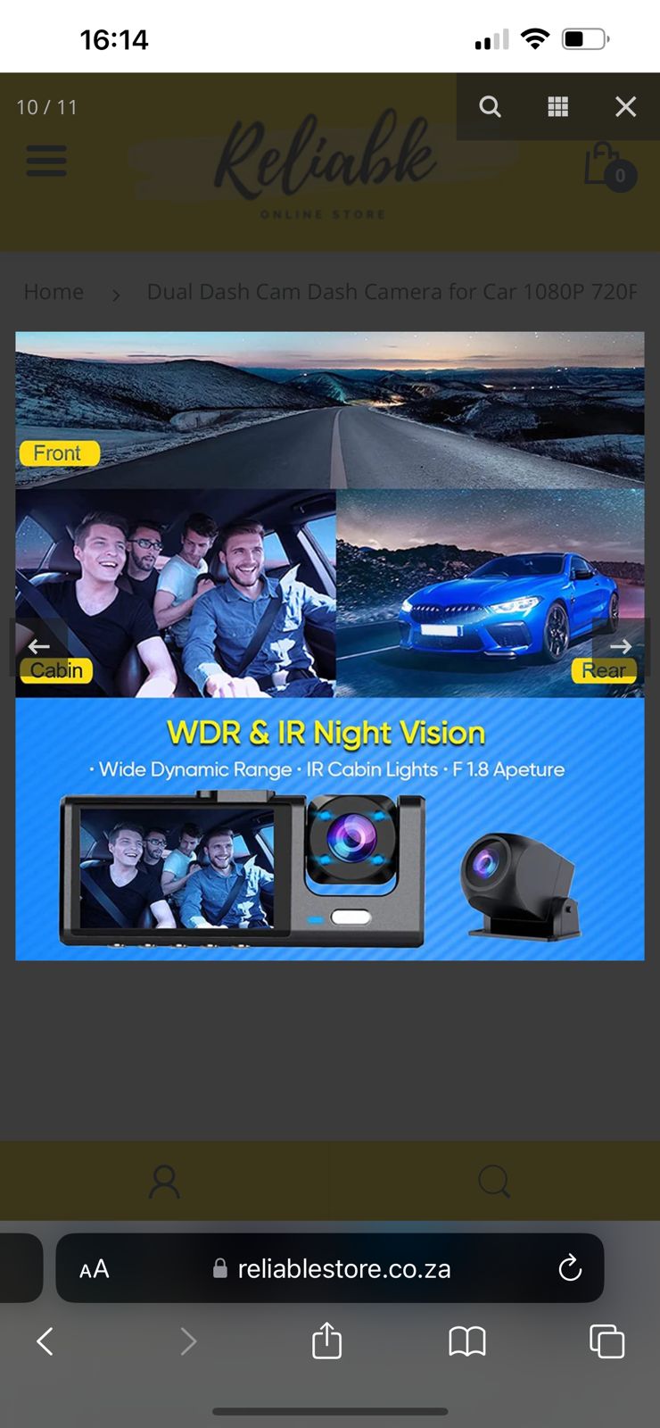 ZS - Dual Lens Dash Blackbox DVR