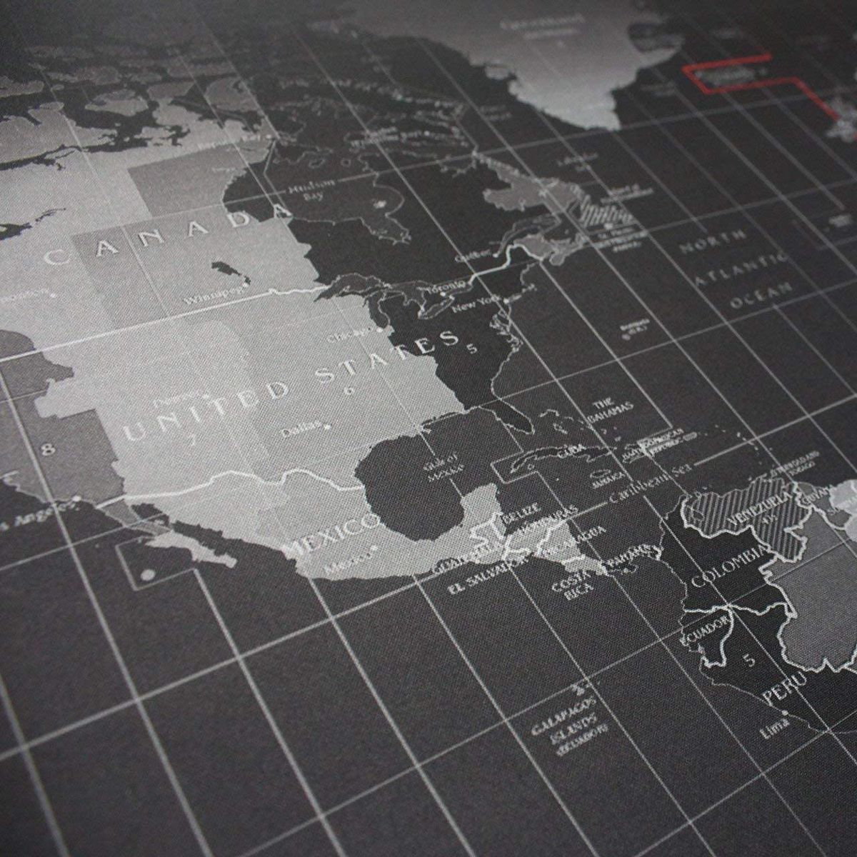 ZS - World Map Anti-Slip Extended Mouse Pad