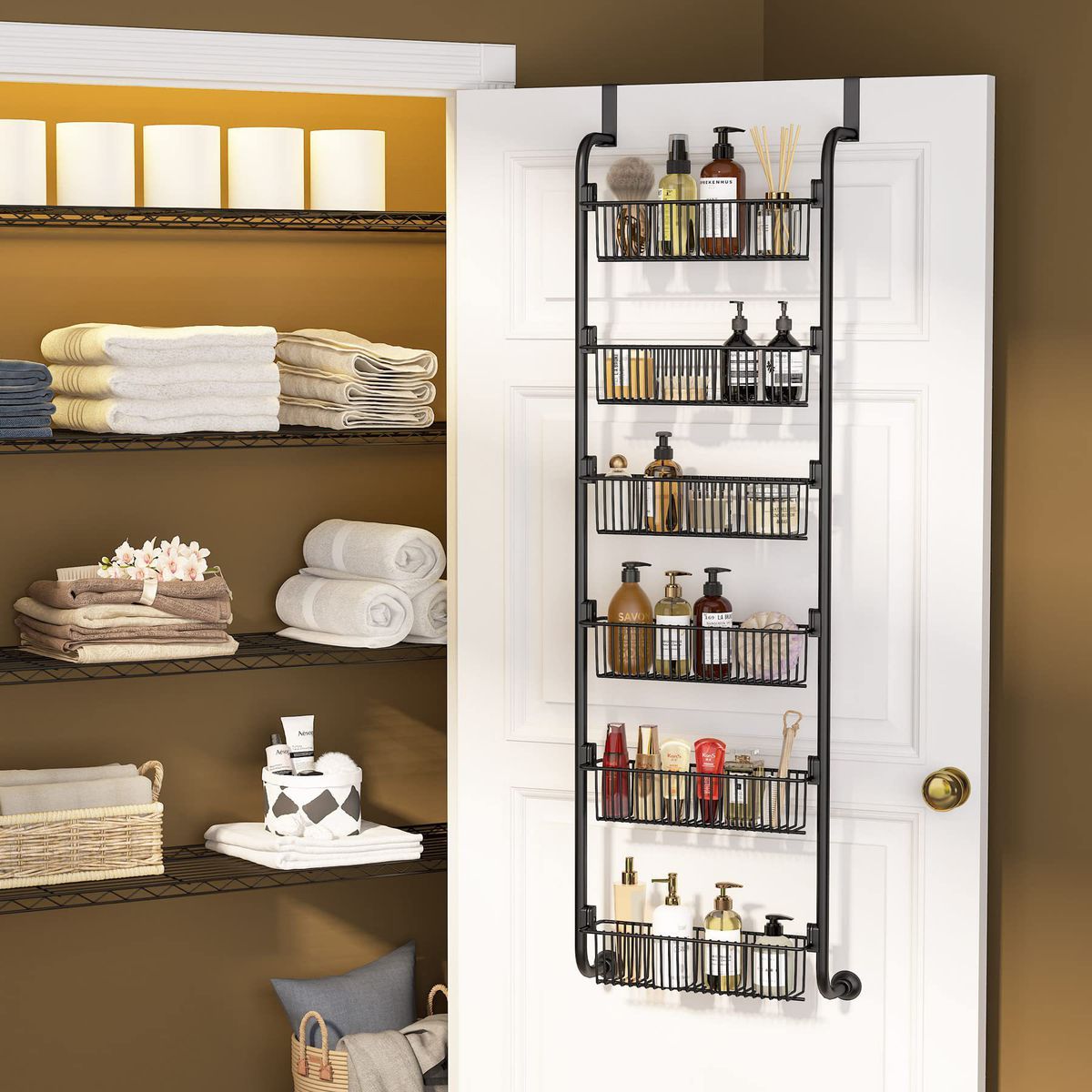 ZS - 6 Shelf - Door Hanging Organiser - Door