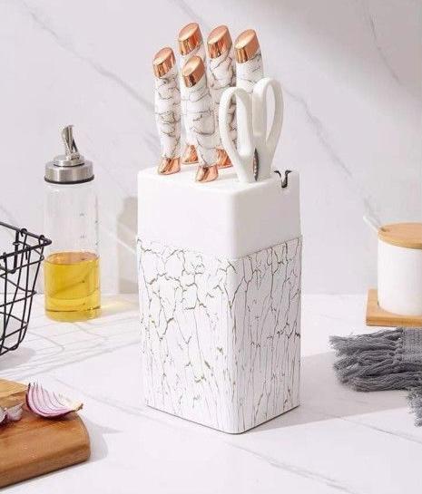 ZS - All in one Pro 7pcs Knife Set with Sharpener