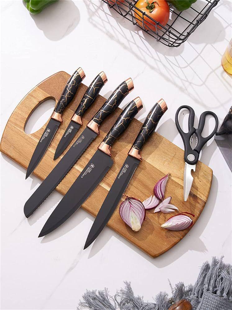 ZS - All in one Pro 7pcs Knife Set with Sharpener