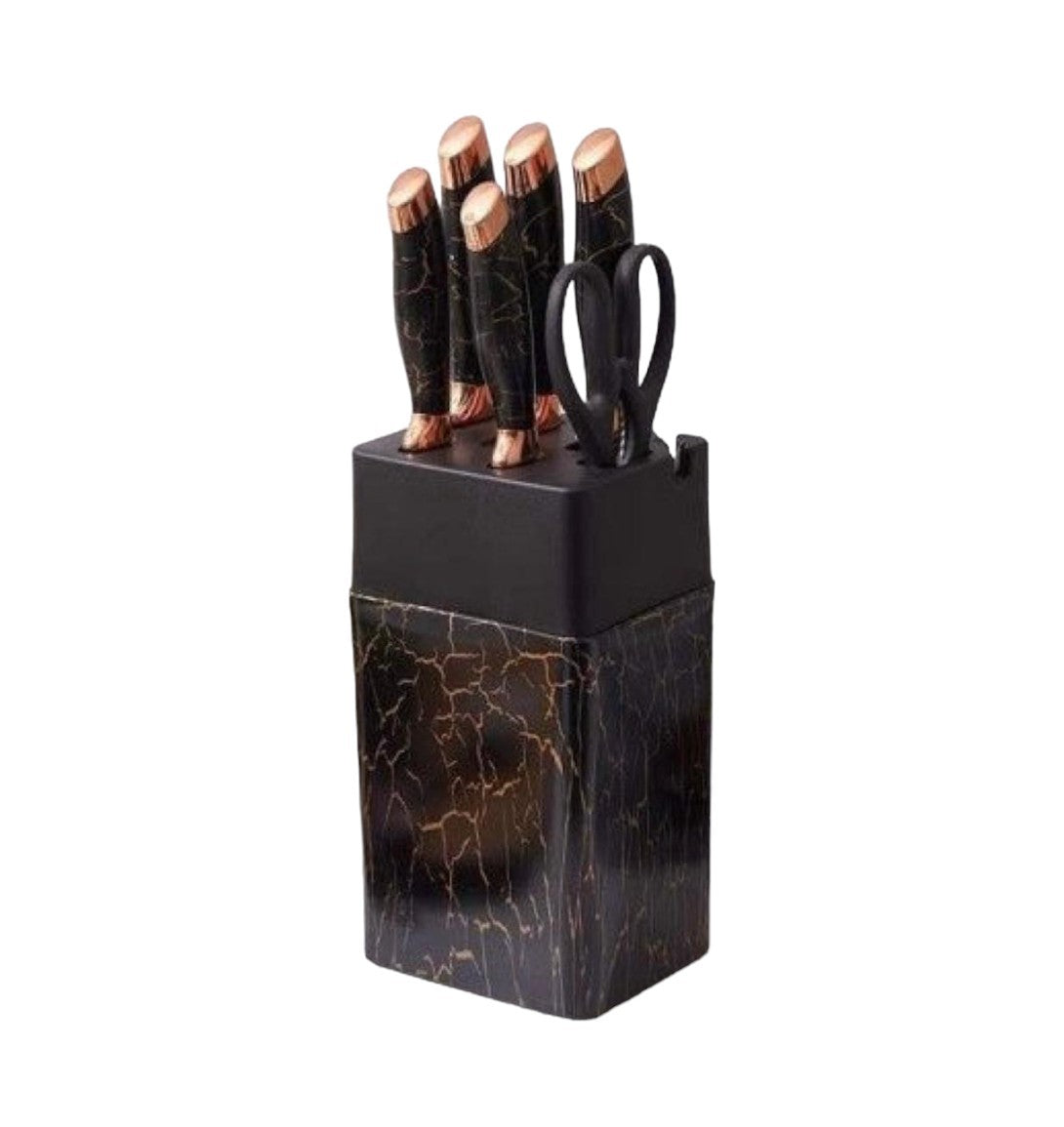 ZS - All in one Pro 7pcs Knife Set with Sharpener