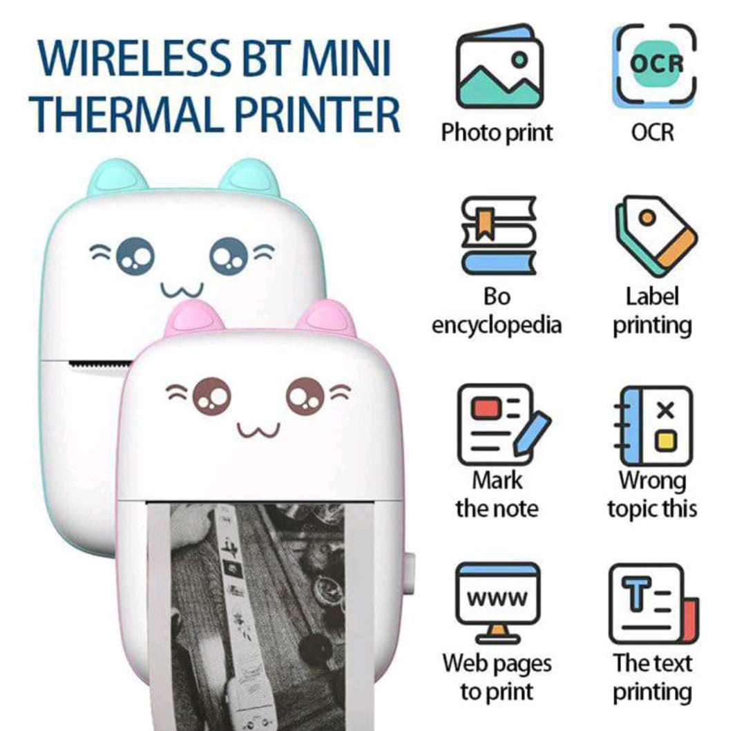 ZS - Wireless Mini Bluetooth Thermal Printer