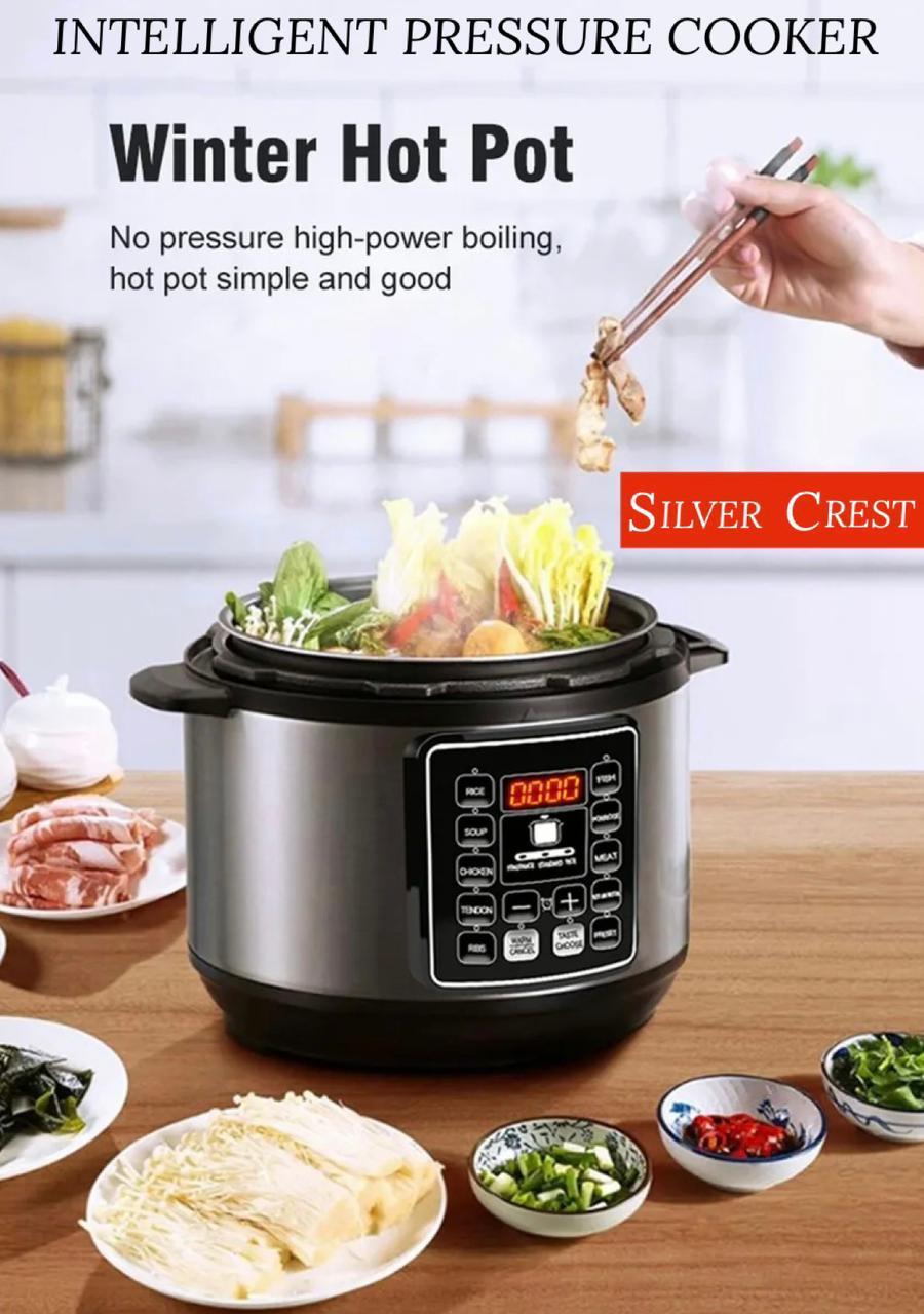 ZS - SilverCrest 6L MultiFunction Digital Smart Pressure Cooker - Stainless Steel