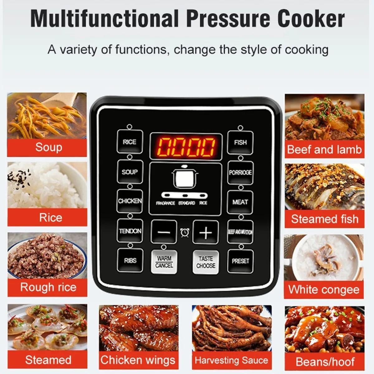 ZS - SilverCrest 6L MultiFunction Digital Smart Pressure Cooker - Stainless Steel