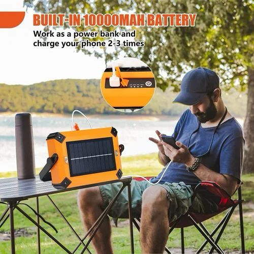 ZS - 100W LED Solar Portable Work Light with Built in Powerbank