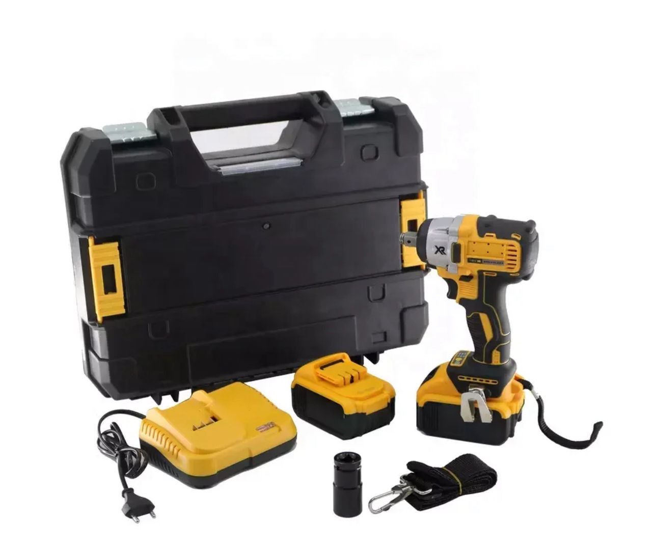 ZS - 2 in 1 Cordless 21V Power Tool Set - 1/4 Inch Impact Wrench + Angle Grinder