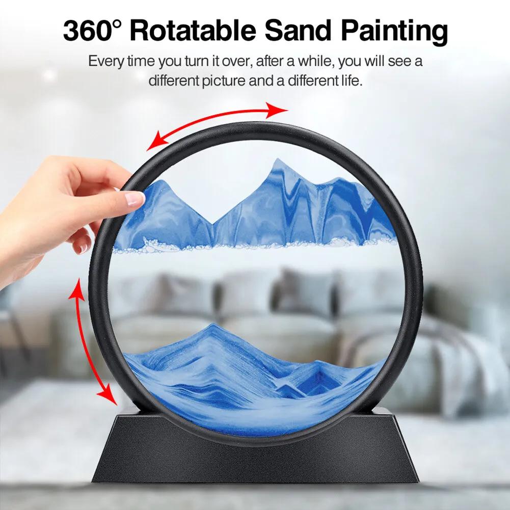 ZS - 3D Dynamic Moving Sand Art 26CM
