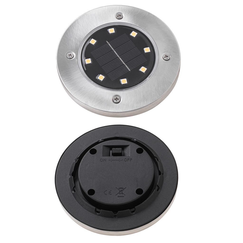 ZS - 4PCS Solar Powered 8 LED Ground Light For Borders Driveway Pathways