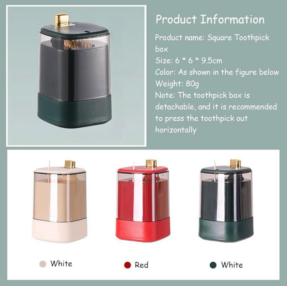 ZS - Automatic Toothpick Dispenser 2pcs Set