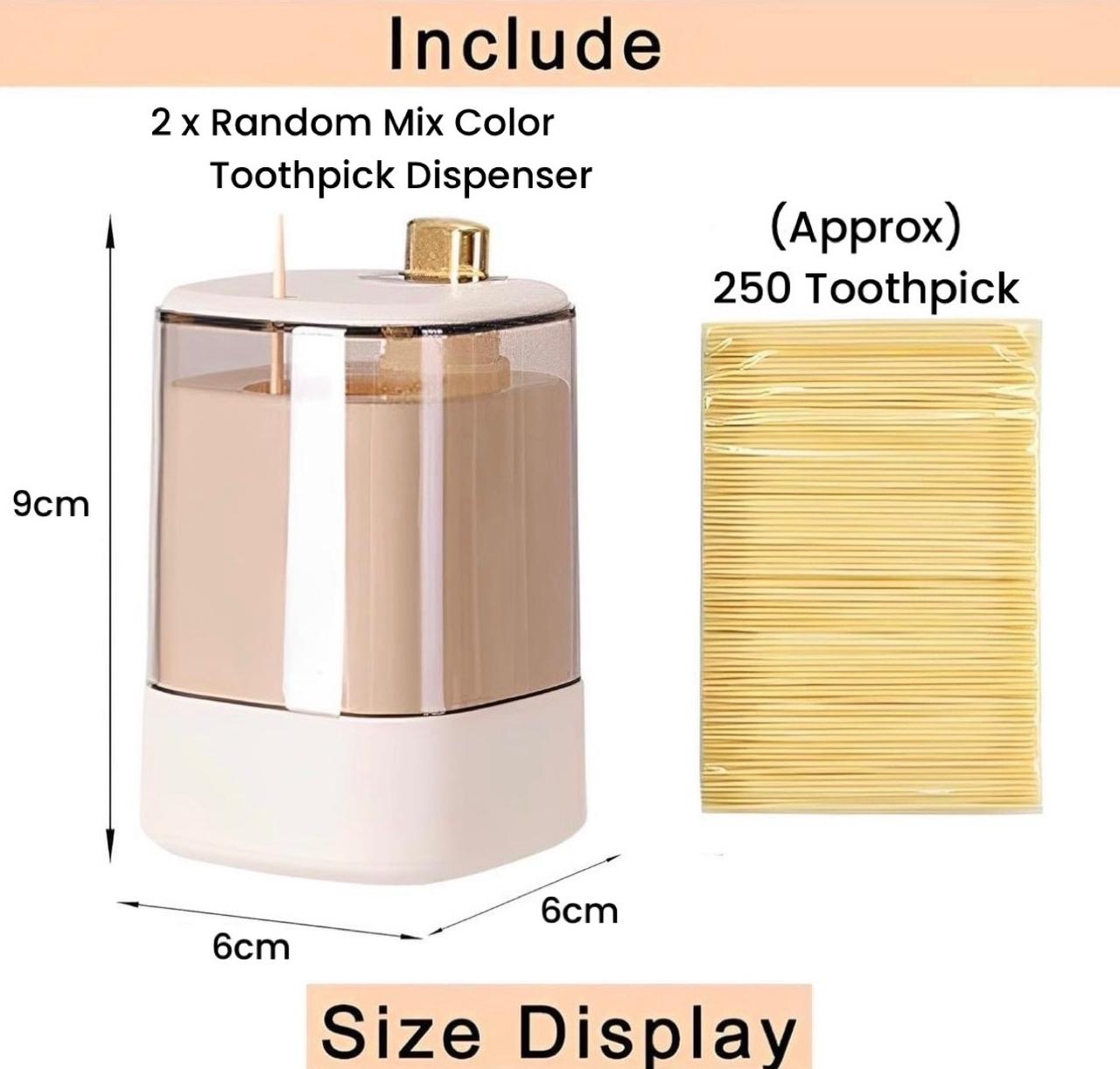 ZS - Automatic Toothpick Dispenser 2pcs Set