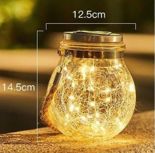 ZS - Solar Lamp Crack Jar Glass