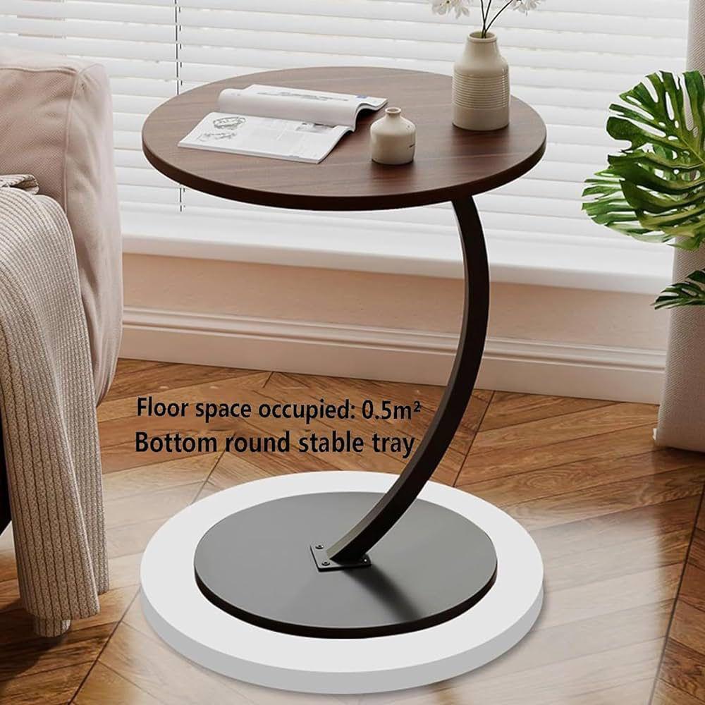 ZS - C-Shaped Couch Side Table - Round