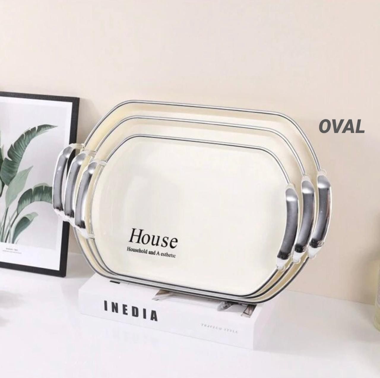 ZS - Multipurpose Tray Set 3pcs - Silver