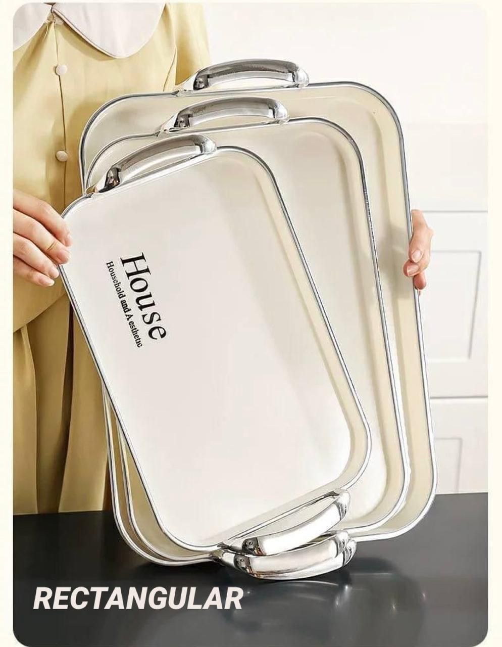 ZS - Multipurpose Tray Set 3pcs - Silver