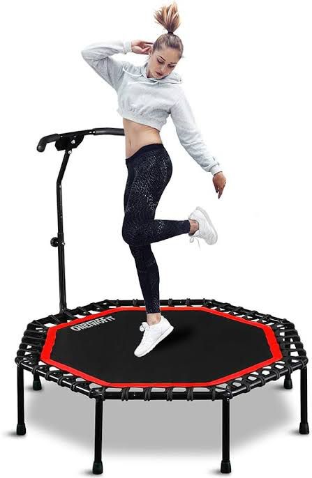 ZS -48 Inch Fitness Trampoline/Rebounder with Adjustable Handle