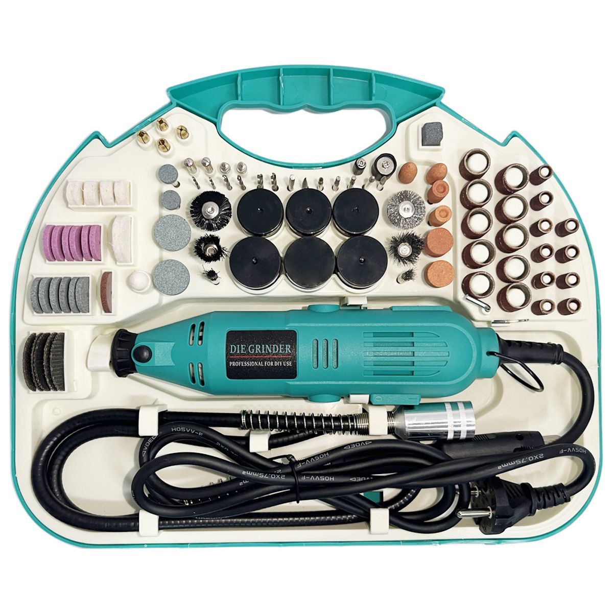 ZS - Mini Die Grinder Tool Kit 130W Rotary Tool With 211 Piece Accessories & Flexible Shaft