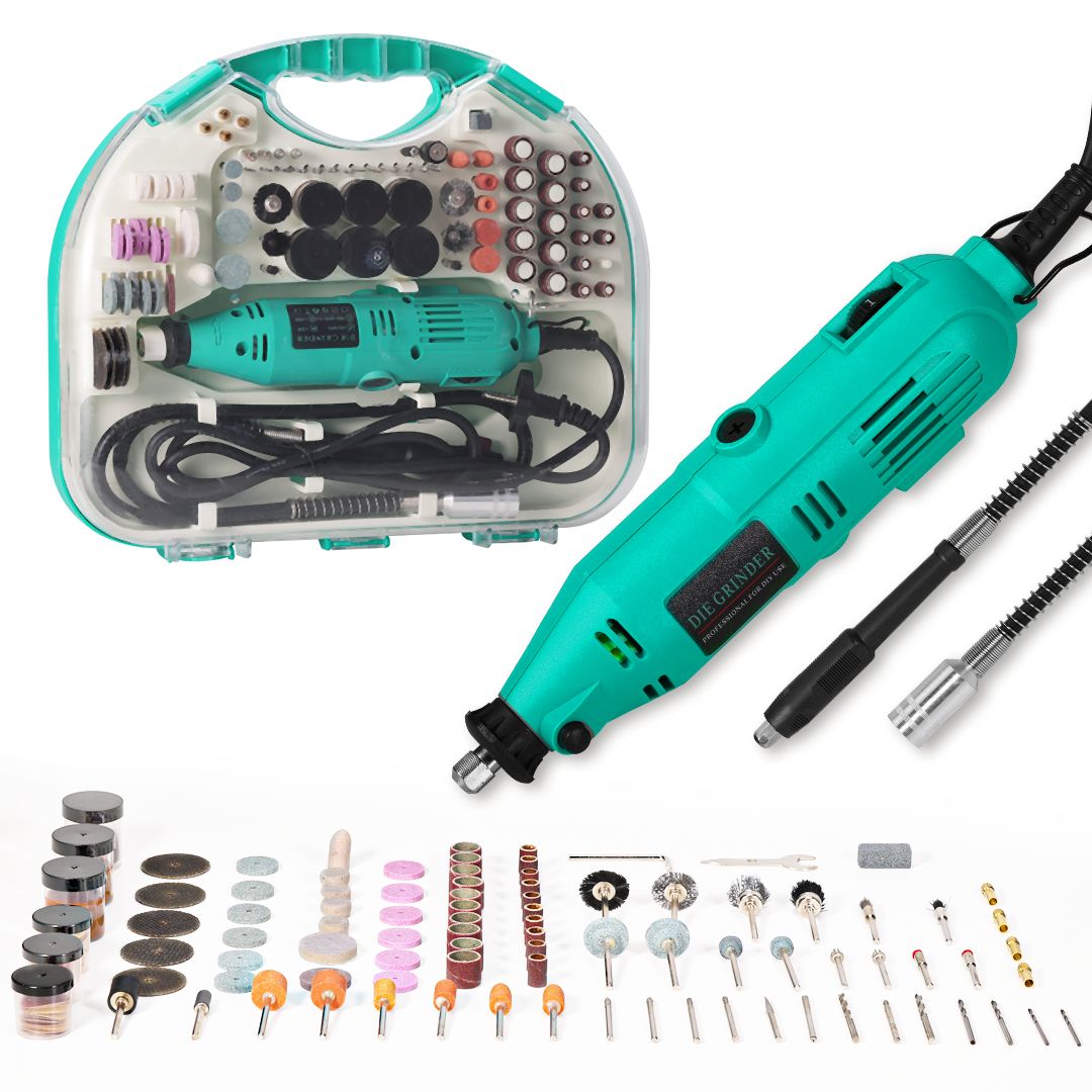 ZS - Mini Die Grinder Tool Kit 130W Rotary Tool With 211 Piece Accessories & Flexible Shaft