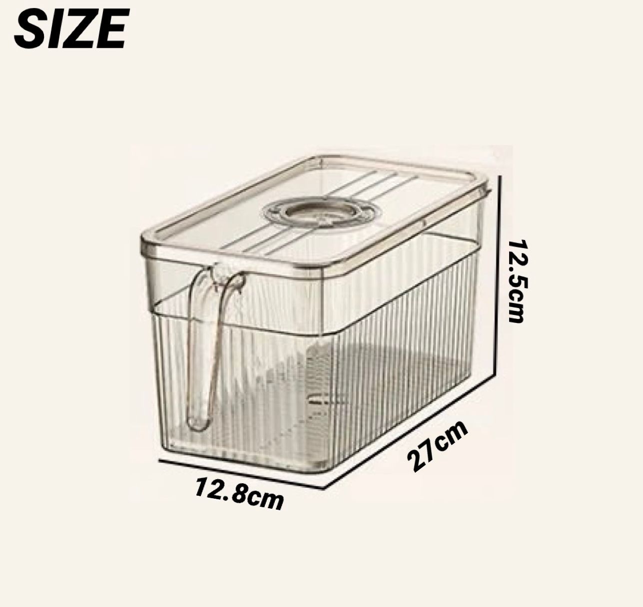 ZS - Fridge Storage Container with Storage Timer Lid