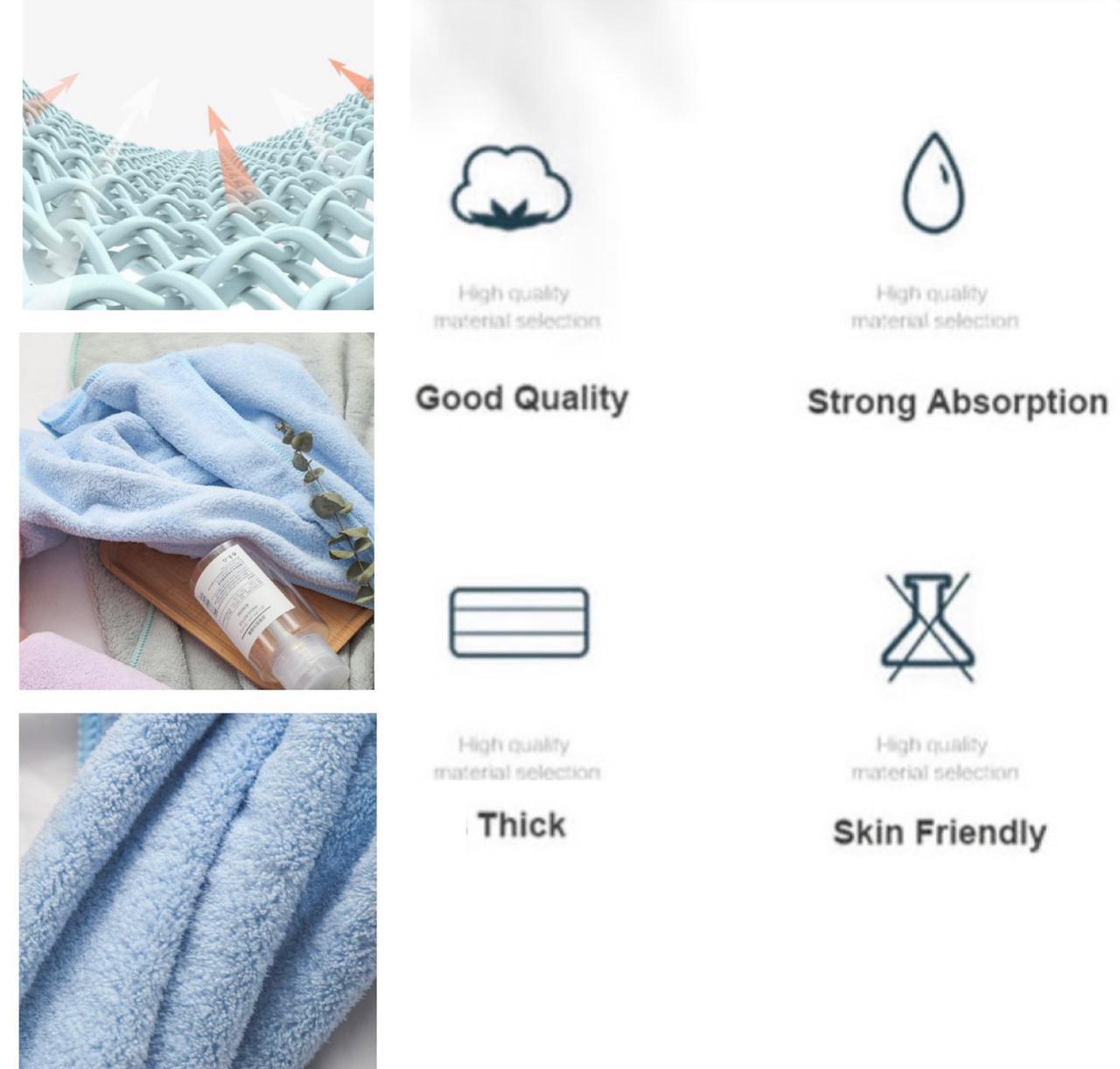 ZS - 2pcs Micro-Fiber Towel Set