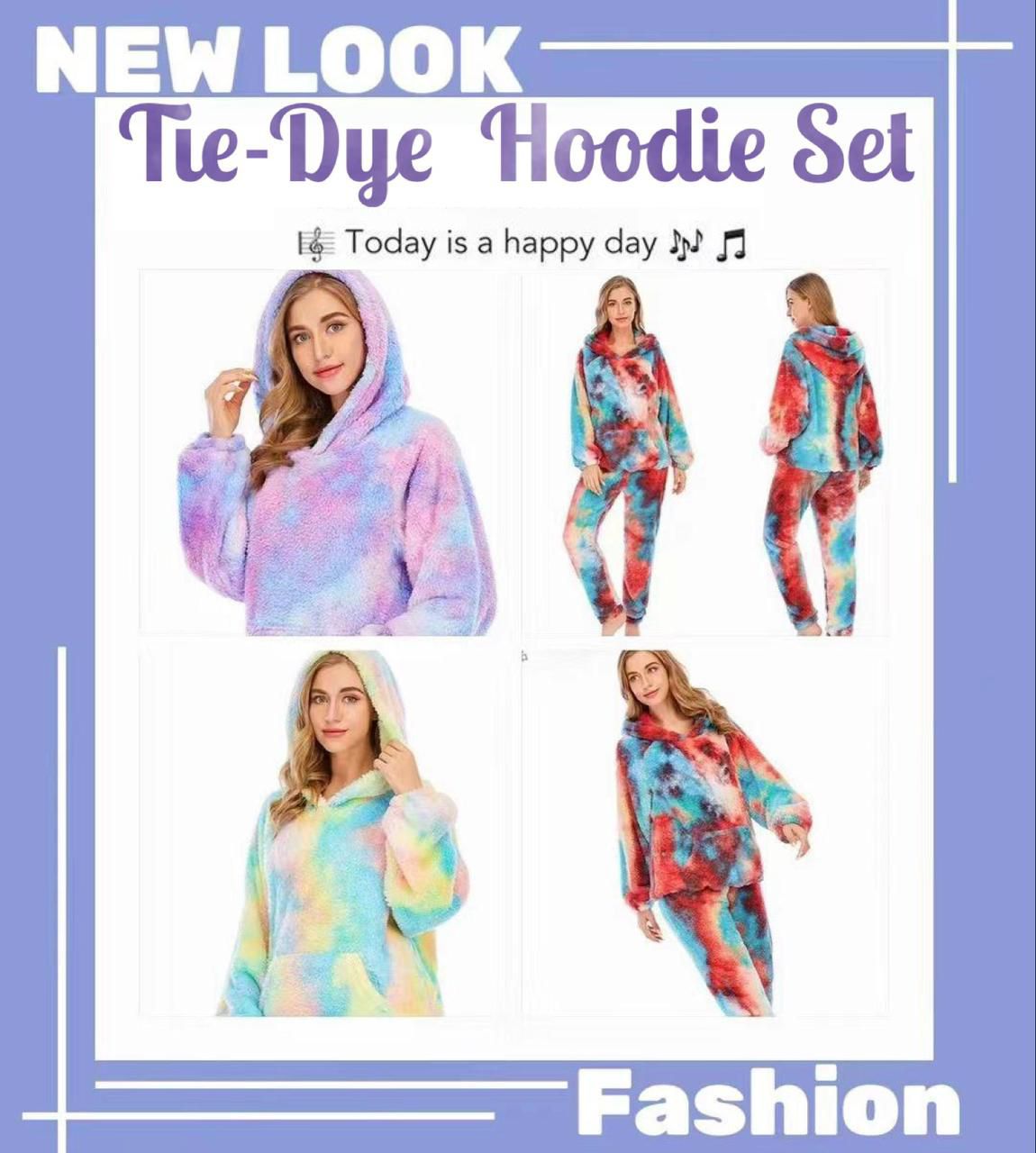 ZS - Tie Dye Hoodie 2pcs Set