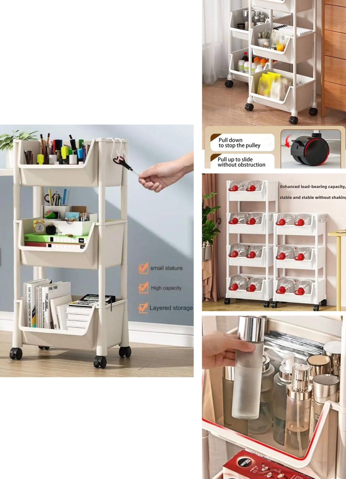 ZS - Multi Purpose Rolling Cart 3 Tier